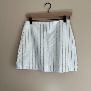 Gap Linen Pinstripe Skirt
